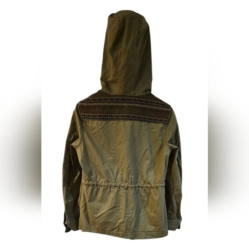 American Rag - Natural Hues & Greens Casual Fall Utililty Jacket / Coat - Picture 4 of 7